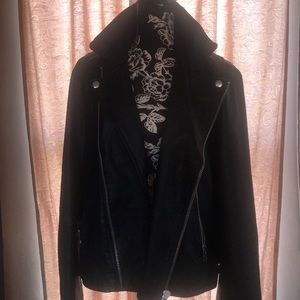 Black Leather Biker Jacket